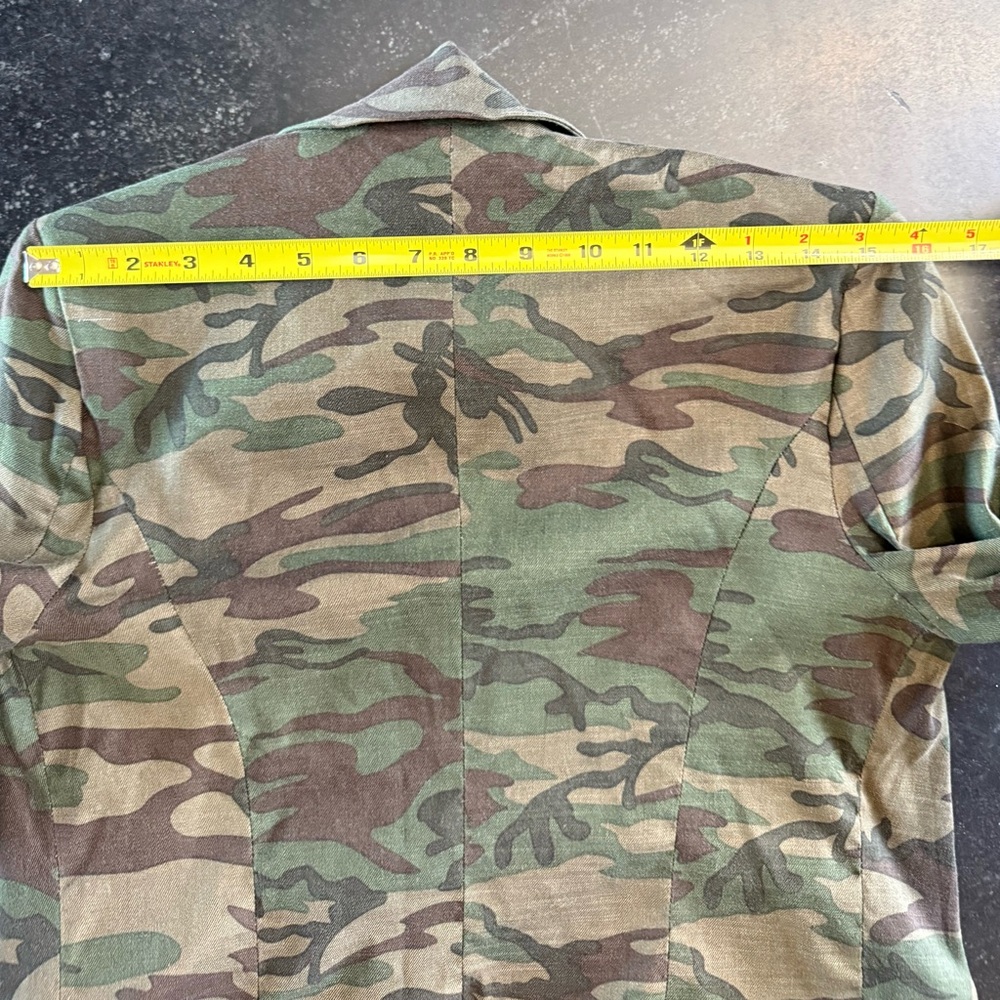 Level 99 SMALL Camouflage Blazer Linen Blend - Picture 7 of 9